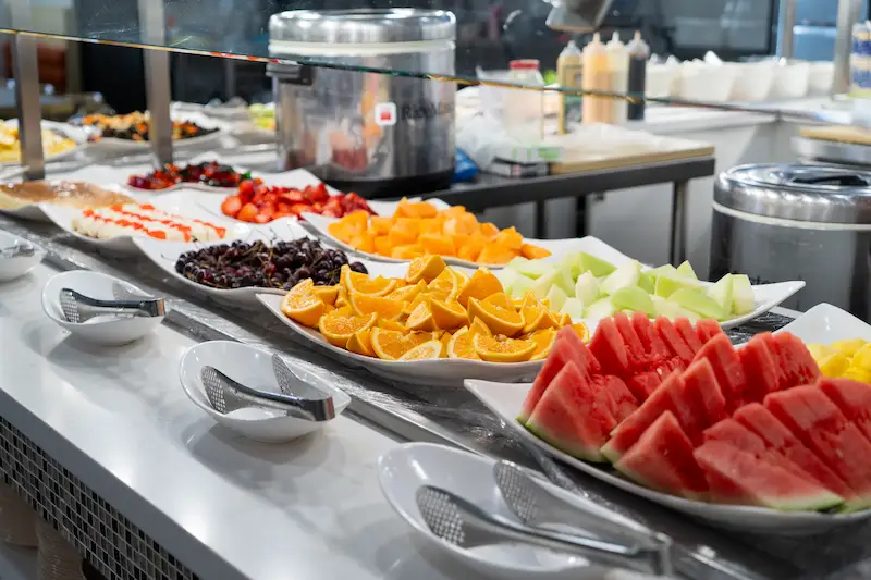 Fresh Fruit Bar with Watermelon and Oranges